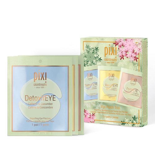 Pixi Beauty Holiday Eye Patch Trio - 3 Single-Use Patches for Depuffing, Hydrating & Toning Under-Eyes | 6 Patches Total