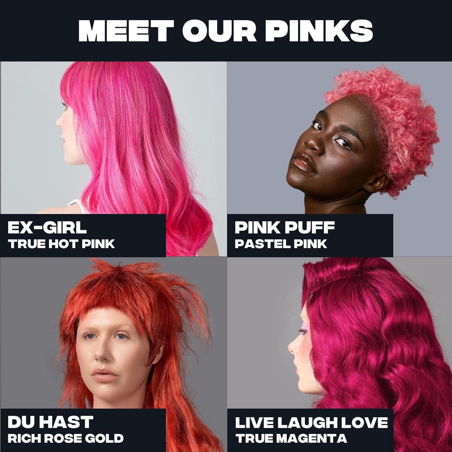 Good Dye Young Semi-Permanent Pink Hair Color - Vegan, Cruelty-Free, Non-Damaging Formula (5 FL OZ, Ex Girl)