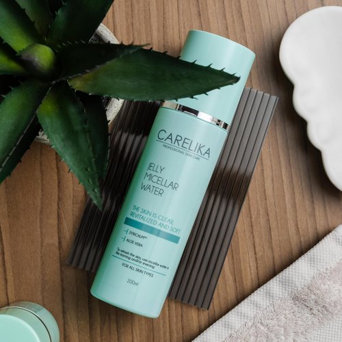 Jelly Micellar Water with Aloe - Gentle Facial Cleanser & Makeup Remover for Sensitive Skin - 200ml