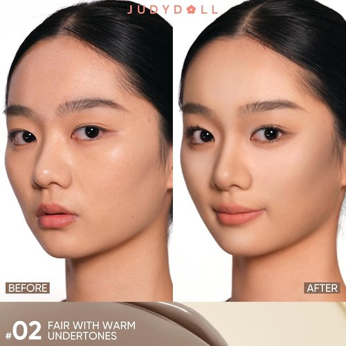 JUDYDOLL Liquid Contour - Buildable Under Eye Brightening Highlighter | 02 Fair With Warm Undertones