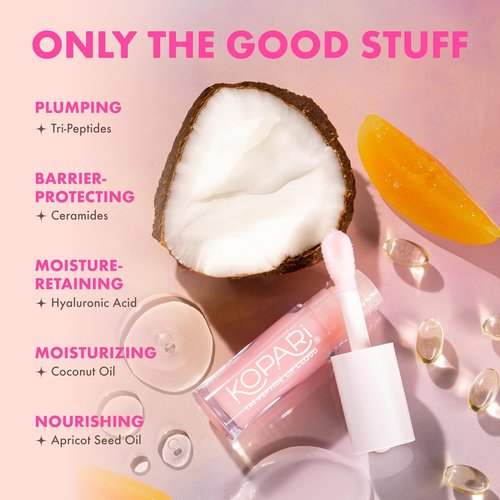 Kopari Tri-Peptide Lip Cloud - Infused with Ceramides & Hyaluronic Acid for Soft, Plump Lips