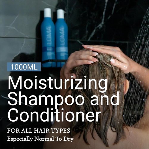 Loma Hair Care Moisturizing Shampoo & Treatment Duo | Nourishing Formula for Healthy Hair