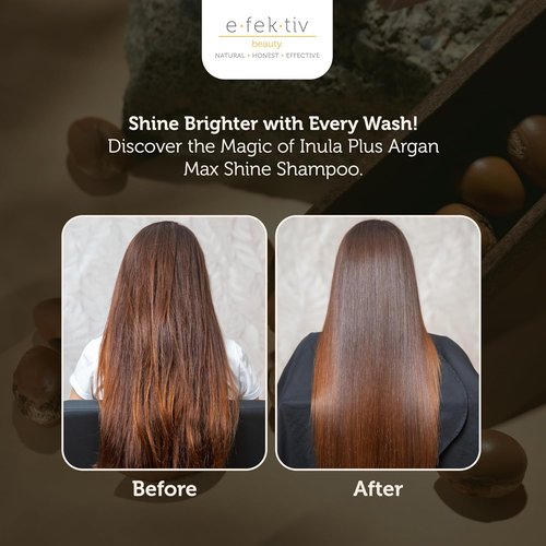 Inula Plus Argan Max Shine Shampoo - Color Preserving Formula for Color-Treated Hair - 8 Oz