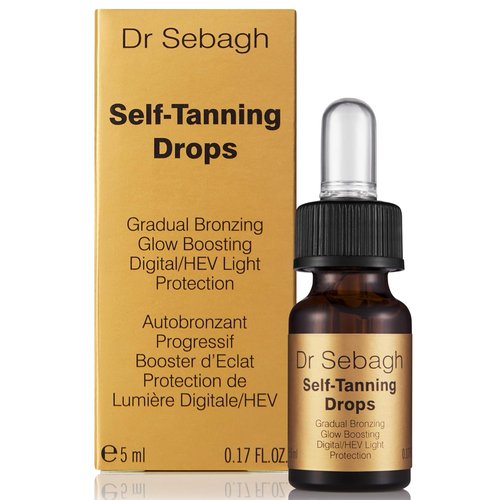 Dr Sebagh Self-Tanning Drops - Customizable Streak-Free Face Tanner | Natural Golden Glow (0.17 fl oz)