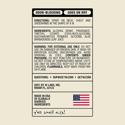 Jake Paul Fresh Ice Body Spray for Men - Odor Blocking Deodorant with Long Lasting Protection, 3.4 fl oz