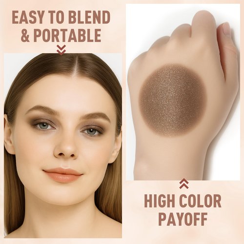 FV Cream Shimmer Eyeshadow Stick，Long Lasting & Waterproof, Multi-Use & High Pigment Eyeshadow Makeup Stick, Golden Shimmer