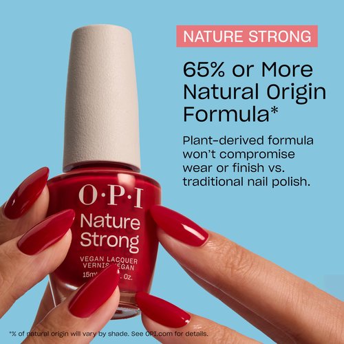 OPI Nature Strong Spring Into Action | Opaque Soft Purple Crème Natural Origin Nail Polish | Plant Based, Vegan, Cruelty Free