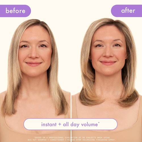 Amika Big Hit Volumizing Shampoo - Boosts Volume & Shine | 10 Fl Oz