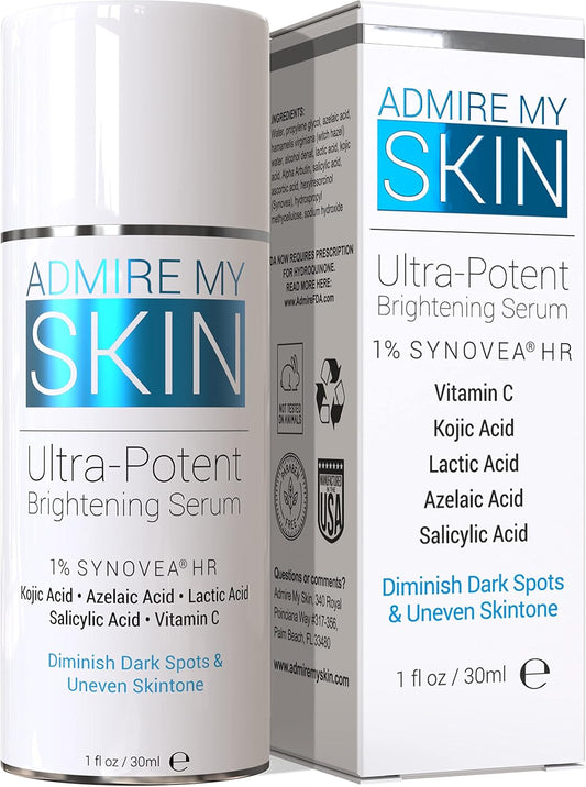 Admire My Skin Dark Spot Corrector Serum - Brightening Kojic & Azelaic Acid Formula | 1oz