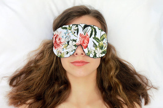 Candi Andi Handmade Opulence Yoga Eye Mask Pillow - Weighted Flaxseed Fill, Unscented, Satin & Velvet, Adjustable Strap - Ideal for Meditation & Restful Sleep -Spring Green - TEMF-SG