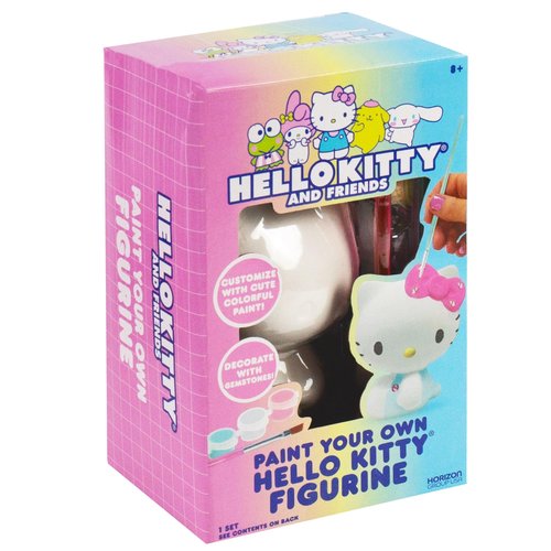 Horizon Group USA Paint Your Own Figurine Kit, DIY Art Project for Kids, Hello Kitty