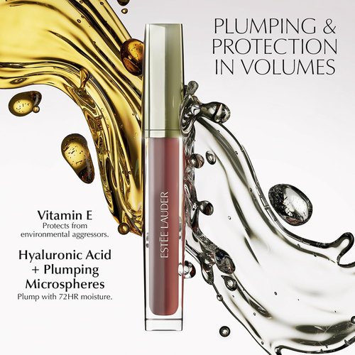 Estée Lauder Glossy Pout Lip Oil - Plumping & Moisturizing Sheer Tint with Hyaluronic Acid & Vitamin E