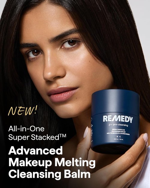 Dr. Shah Remedy Cleansing Balm - Pre-Cleansing Makeup Melter with Ceramides & Centella | 1.5 Fl Oz