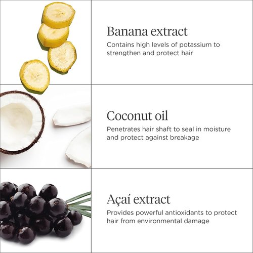 Briogeo Superfoods Banana + Coconut Hair Pack - Hydrating Moisturizer for All Hair Textures | 2 x 12.5 fl oz