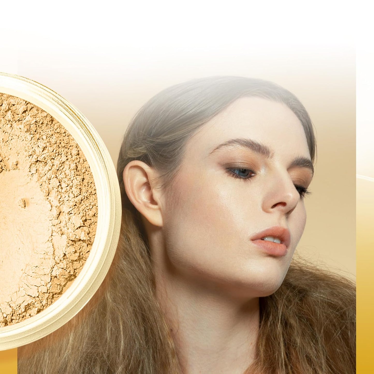 Yellow Corrector Powder by [Brand Name] - Concealer for Redness & Dark Circles | Talc-Free, Vegan, 5g Jar