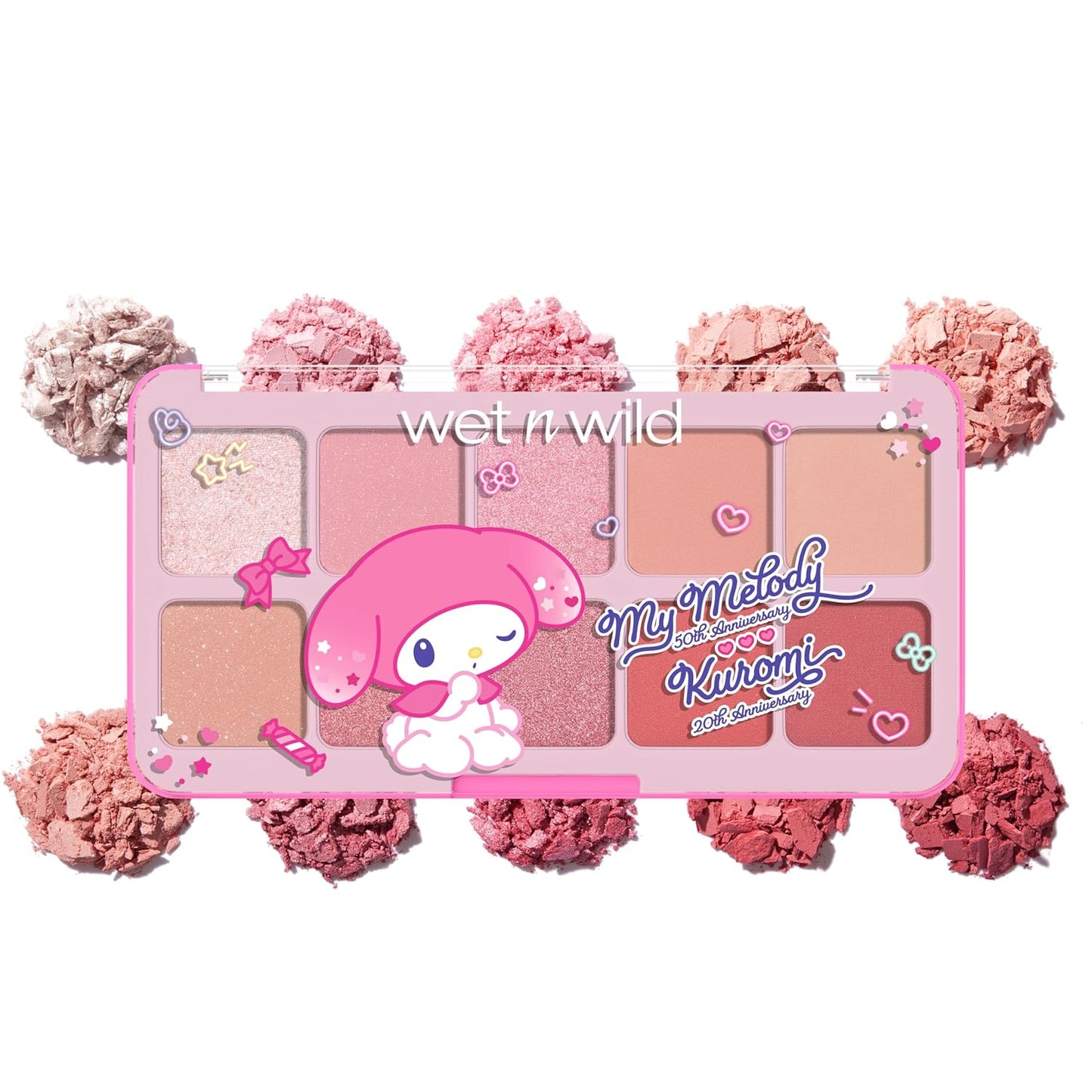 Wet n Wild My Melody and Kuromi Eye & Face Palette - Adorable Cozy Cuteness for All Skin Types