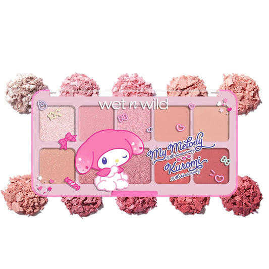 Wet n Wild My Melody and Kuromi Eye & Face Palette - Adorable Cozy Cuteness for All Skin Types