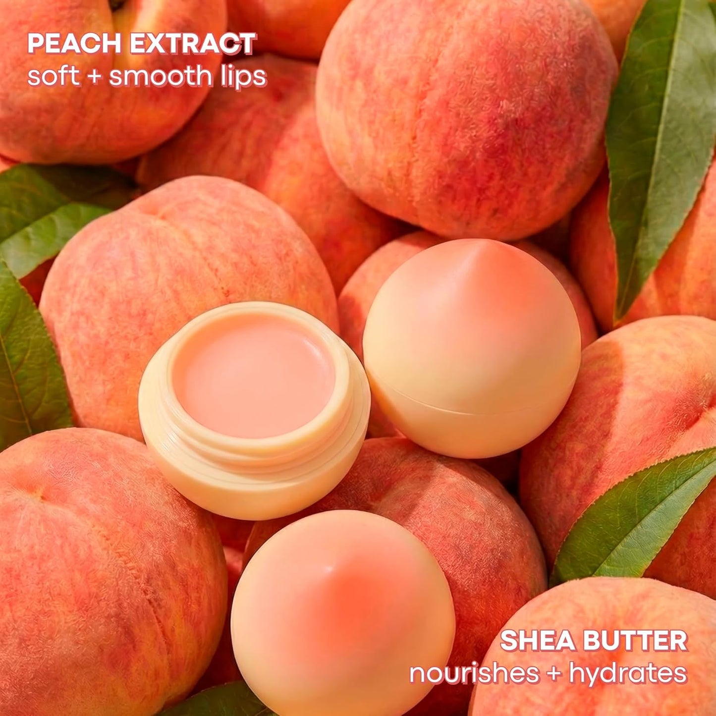 TONYMOLY Mini Peach Lip Balm, Moisturizing & Hydrating Korean Lip Care, Long-Lasting Travel-Friendly Formula with Peach Scent, Giftable Lip Care