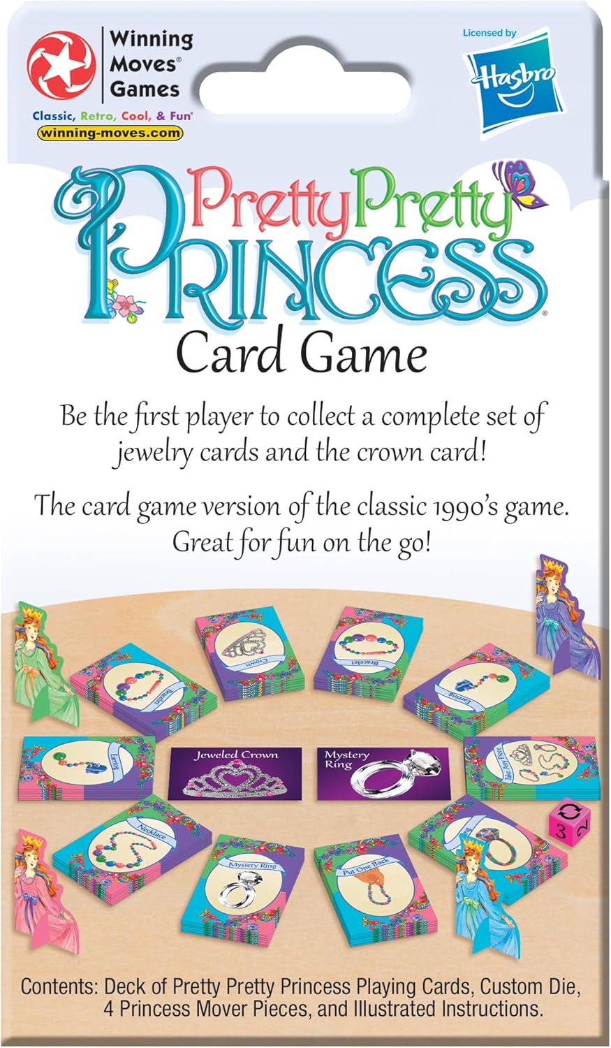 Winning Moves Pretty, Pretty, Princess Card Game - Charming Classic for 2 to 4 Players, Ages 5+
