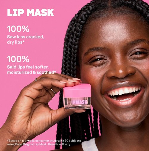 BABE ORIGINAL Cloud 9 Peptide Lip Serum and Babe Lip Mask Daily Lip Treatment with Cloudberry Oil, Hyaluronic Acid for Dryness & Fine Lines | Smoothing & Hydrating Lip Moisturizer Bundle