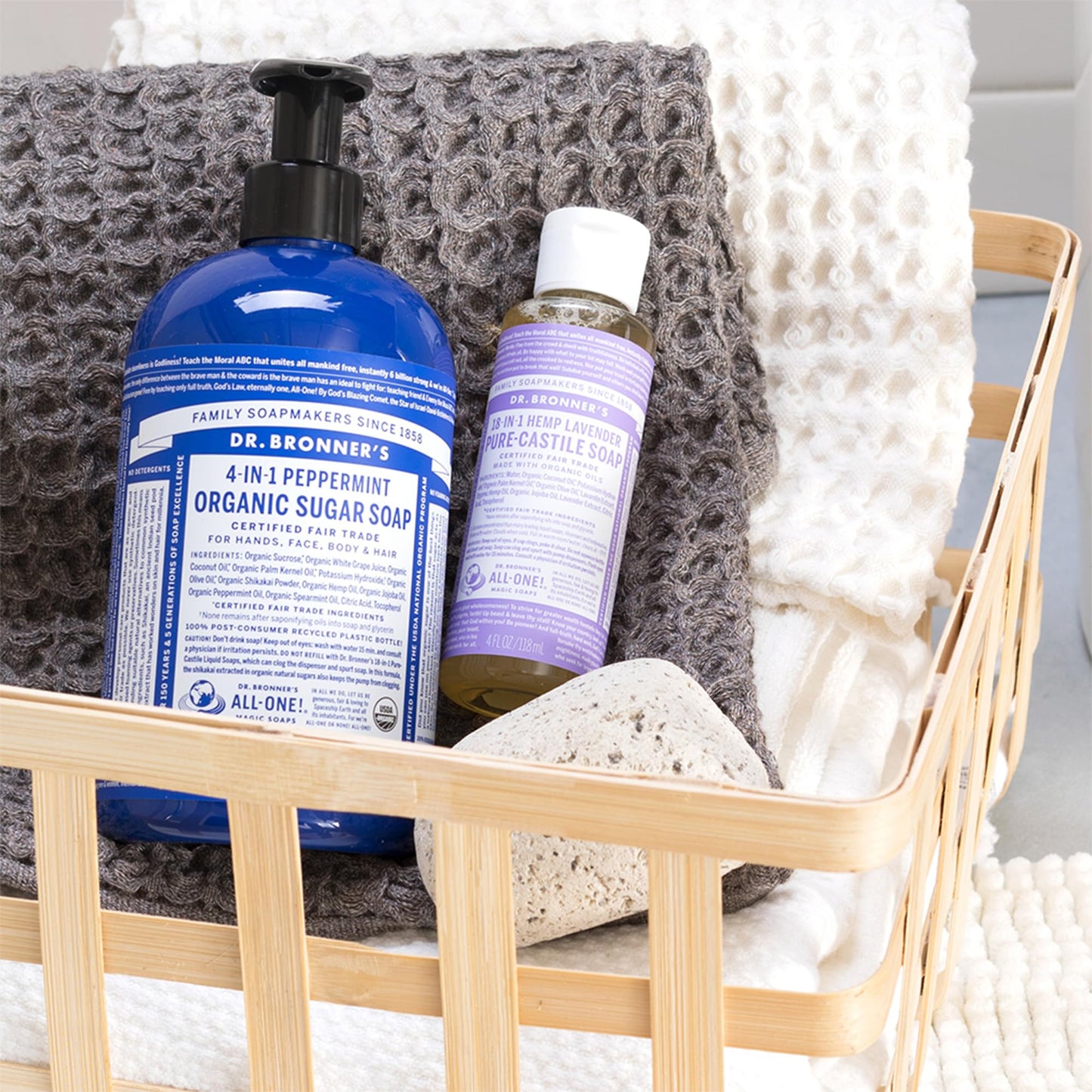 Dr. Bronner's - Pure-Castile Liquid Soap, Made with Organic Oils, 18-in-1 Uses: Face, Body, Hair, Laundry, Pets and Dishes, Concentrated, Vegan, Non-GMO (Lavender, 4 ounce, 2-Pack)