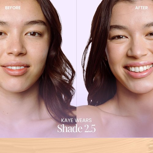 Naked Sundays BeautyScreen Peptide Foundation Tint - SPF 50 Tinted Sunscreen with Zinc Oxide | Lightweight Natural Coverage, 2.5 Light Neutral, 1.01 oz