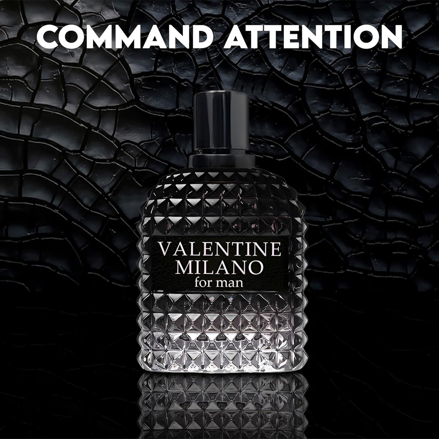 Valentine Milano Men's Cologne Gift Set - 4PCS Long-Lasting Fragrance | Vanilla, Leather & Amber - 3.4 Fl Oz Each