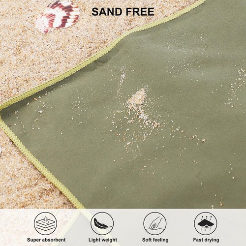 Rainleaf Microfiber Towel - Quick Dry, Super Absorbent, Lightweight | Ideal for Travel, Gym, Camping