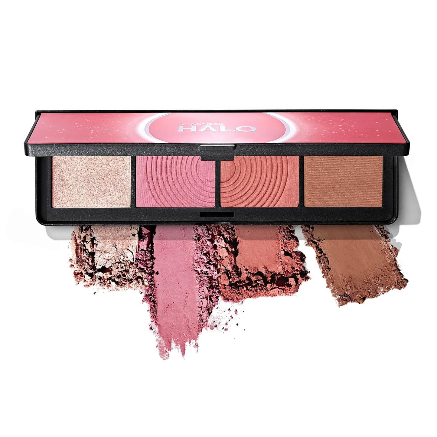 Smashbox Halo Sculpt + Glow Face Palette - Long-Lasting Contour & Highlighter with Vitamin E, 0.55 oz