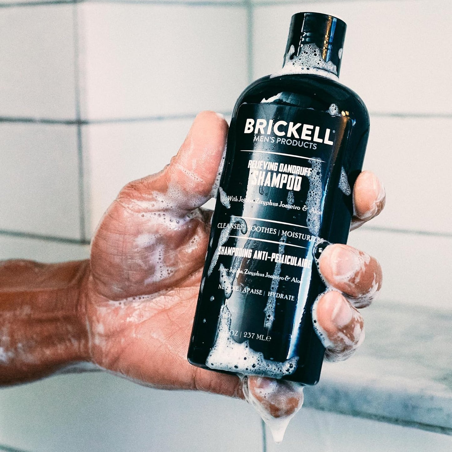 Brickell Men's Dandruff Shampoo & Conditioner Set - All-Natural Daily Hair Care Routine