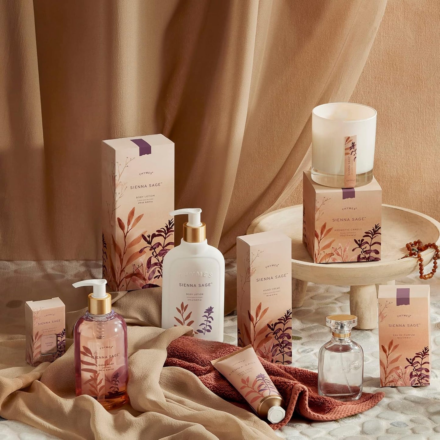 Thymes Moisturizing Hand Wash Soap - Luxury Glycerin & Calendula Formula - Comforting Sienna Sage, 8.25 oz