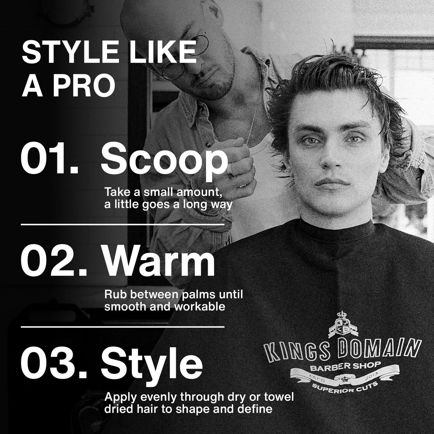 Skiennix Crafting Clay - Strong Hold Hair Paste for Men | Matte Finish for Structure & Texture