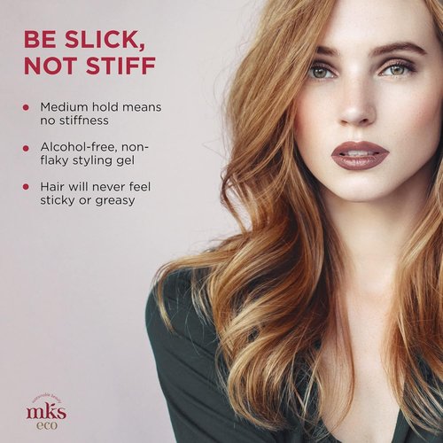 MKS Eco Hold Styling Gel - Medium, Flexible Hold with Moroccan Argan Oil | 8 oz - Vegan & Cruelty-Free