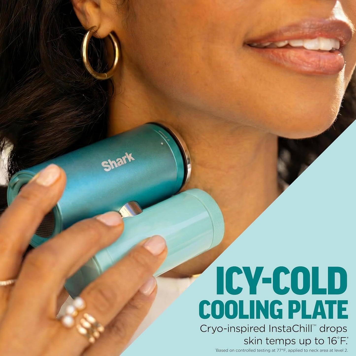Shark ChillPill - 3-in-1 Personal Cooling System | Portable Fan, InstaChill Plate & Mist - Dragon Fruit, 10 Speeds