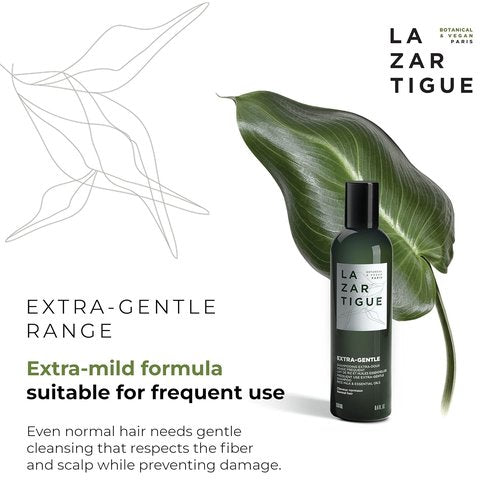 Lazartigue Extra Gentle Hair Shampoo - Prevents Irritation & Dandruff, Vegan & Sulfate-Free, 300ml