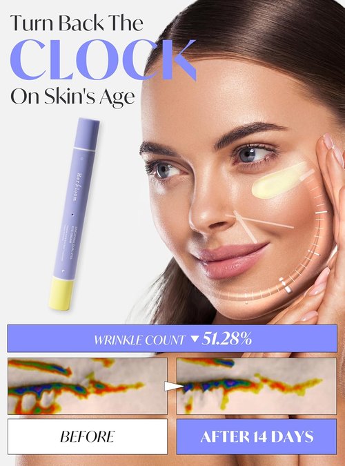 HERBLOOM Bakuchiol Night Care Eye Cream - Dual Vita Tinted Day Concealer for Dark Circles | 0.54 Fl Oz