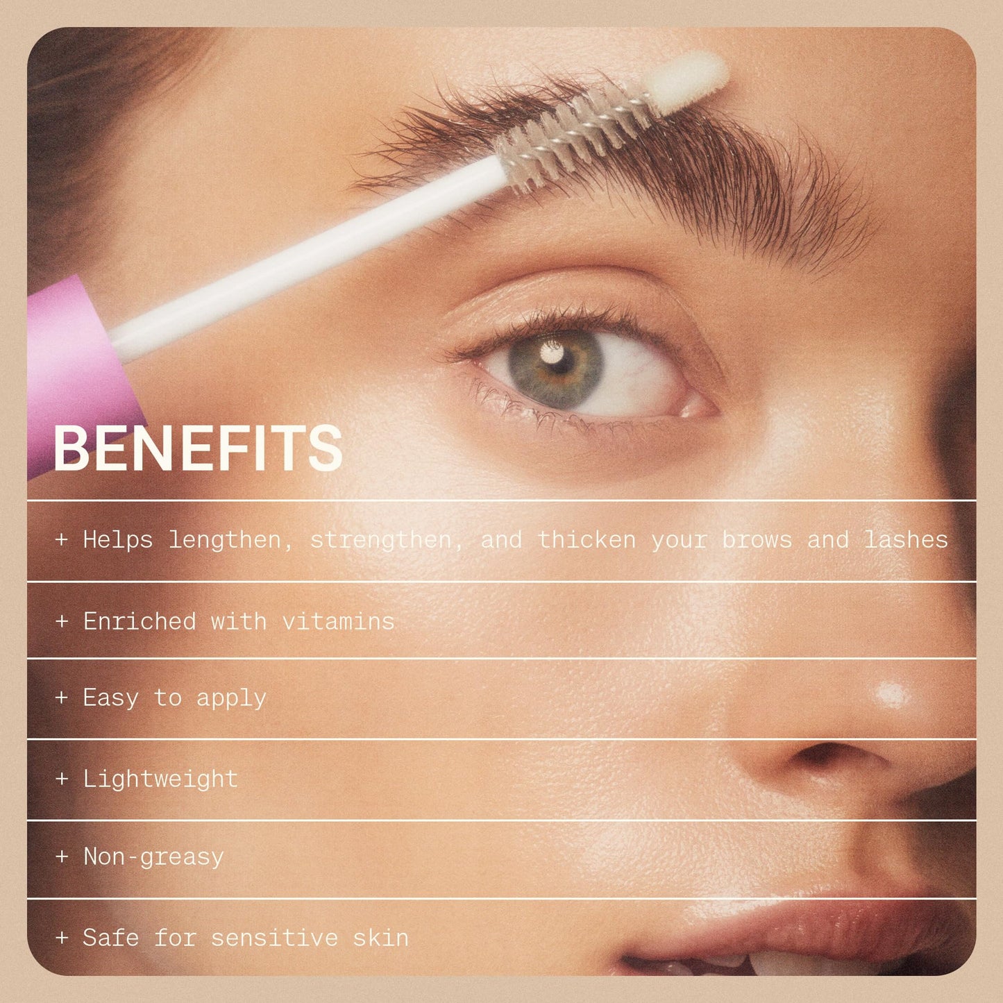 The Skinny Confidential Brow Peptide Serum for Eyebrow & Eyelash Growth - Lengthen, Strengthen & Thicken Brows & Lashes for Fuller, Thicker & Healthier Results - Lightweight, Non-Greasy Formula