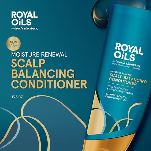 Head & Shoulders | Anti-Dandruff Conditioner with Coconut Oil - Moisture Renewal for Natural & Curly Hair, 13.5 fl oz