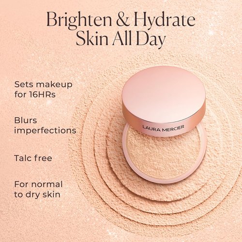 Laura Mercier Translucent Loose Setting Powder - Talc-Free Ultra-Blur Formula for Fair to Medium Skin Tones | Tone-Up Rose Mini Size