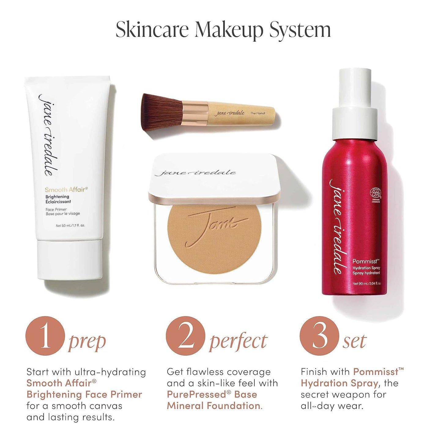 Jane Iredale PurePressed Base Mineral Foundation Refill - Semi-Matte Pressed Powder with SPF | Talc-Free & Vegan