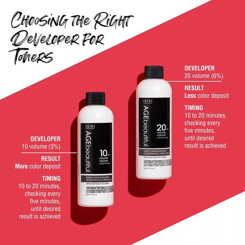 AGE Beautiful Gentle Creme Hair Developer - Long-Lasting Color for Gray Coverage | Professional Salon Quality