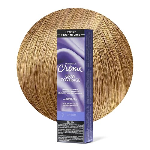 L'Oréal Technique Excellence Crème Permanent Hair Color - Long-Lasting, No-Drip Formula for Superb Gray Coverage
