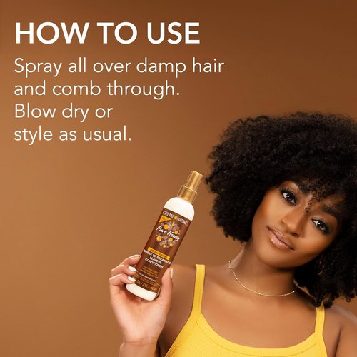 Creme of Nature Pure Honey Leave-In Conditioner - Moisture-Rich Detangler with Coconut Oil & Shea Butter | 8 oz