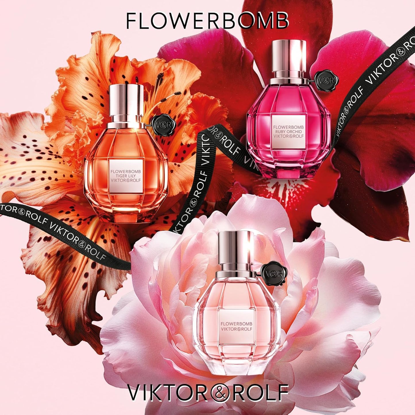 Viktor&Rolf - Flowerbomb & Tigerlily Eau de Parfum Bundle - Women's Full Size Perfume, 3.4 Fl Oz Each