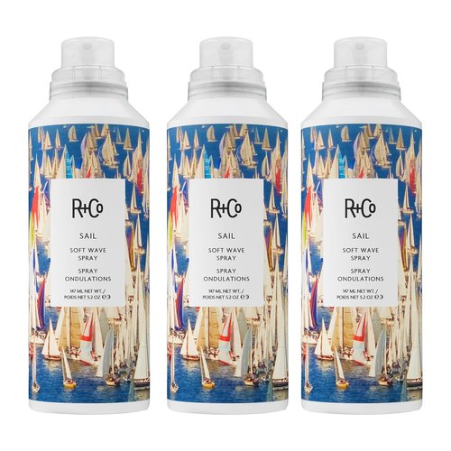 R+Co SAIL Soft Wave Spray - Texturizing Sea Salt Hair Spray for Beachy Waves & Volume, All Hair Types