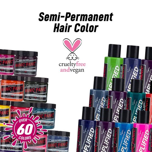 MANIC PANIC Classic Vampire's Kiss Semi Permanent Hair Color - Medium Red Hair Dye for Women & Men That Lasts 4-6 Weeks - Vegan, Ammonia & Cruelty-Free - Create & Mix Custom Shades (4oz)