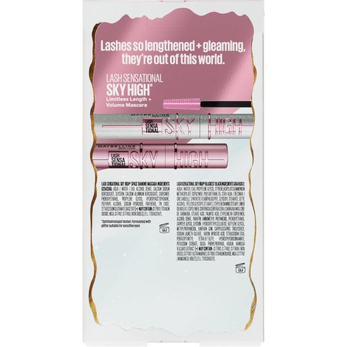 Maybelline Lash Sensational Makeup Kit - Full-Size Sky High & Glitter Mascara | Perfect Holiday Gift Set