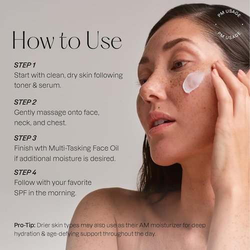 Karuna Lights Out Cream - Anti-Wrinkle Night Moisturizer with Magnolia, Peptides & Hyaluronic Acid | 50 ml