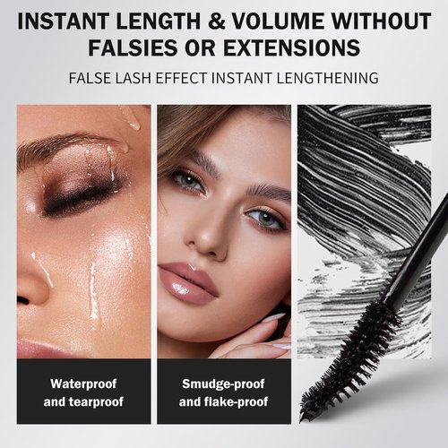 Essence Telescopic Tubing Mascara - Sky High Waterproof Formula for Lengthening & Volumizing | Smudge-Proof, Long-Lasting