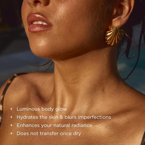 Lux Unfiltered N°10 Blurring Body Glow Lotion - Hydrating Shimmer Lotion with Shea Butter & Vitamin C - Vegan & Cruelty-Free